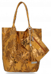Bőr táska shopper bag Vittoria Gotti vörös V2472