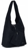 Bőr táska shopper bag Vittoria Gotti tengerkék V8804