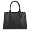 Bőr táska kuffer Vittoria Gotti fekete V554050