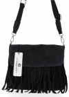 Bőr táska levéltáska Vittoria Gotti fekete DB52