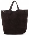 Bőr táska shopper bag Vera Pelle csokoládé A19