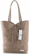 Bőr táska shopper bag Vittoria Gotti földszínű V299F