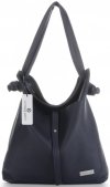 Bőr táska shopper bag Vittoria Gotti tengerkék V5701