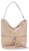 Bőr táska shopper bag Vittoria Gotti földszínű V3821