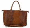 Bőr táska kuffer Genuine Leather vörös 1175