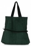Bőr táska shopper bag Vittoria Gotti palackzöld V26A