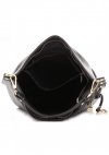 Bőr táska shopper bag Vittoria Gotti fekete V8047