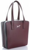 Bőr táska kuffer Vittoria Gotti bordó V6556