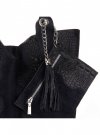 Bőr táska shopper bag Vittoria Gotti tengerkék V877