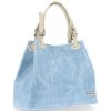 Bőr táska shopper bag Vittoria Gotti égszínkék V692754