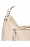 Bőr táska shopper bag Genuine Leather bézs 1326