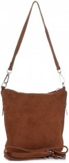 Bőr táska levéltáska Genuine Leather barna 85A