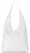 Bőr táska shopper bag Vittoria Gotti fehér V31
