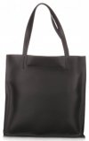 Bőr táska shopper bag Genuine Leather fekete 5013