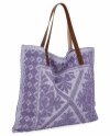 Olasz Shopper Táska Divatos Mintákkal 5887 Világoslila