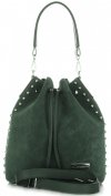 Bőr táska shopper bag Vittoria Gotti palackzöld V3020
