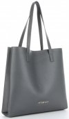 Bőr táska shopper bag Vittoria Gotti szürke V694150