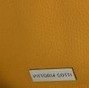 Bőr táska shopper bag Vittoria Gotti mustár V5701