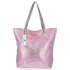 Bőr táska shopper bag Vittoria Gotti rózsaszín B24