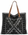 Olasz Shopper Táska Divatos Mintákkal 5887 Fekete