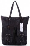 Bőr táska shopper bag Vittoria Gotti csokoládé V3650