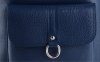 Bőr táska levéltáska Vittoria Gotti kék V3301