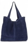 Bőr táska shopper bag Vittoria Gotti tengerkék V6048