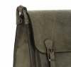 Bőr táska levéltáska Genuine Leather palackzöld 1643