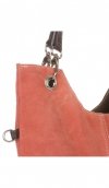 Bőr táska levéltáska Genuine Leather piszkos rózsaszín 517