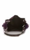 Bőr táska levéltáska Genuine Leather ibolya 517