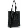 Bőr táska shopper bag Vittoria Gotti fekete V299COCO