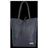 Bőr táska shopper bag Vittoria Gotti tengerkék V21E