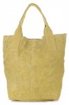 Bőr táska shopper bag Vittoria Gotti pisztácia V10