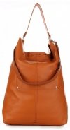 Bőr táska shopper bag Vera Pelle vörös 3292