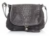 Bőr táska levéltáska Genuine Leather szürke 424