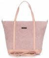 Bőr táska shopper bag Vittoria Gotti rózsaszín V2939