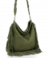 Bőr táska univerzális Vittoria Gotti zöld B60