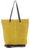 Bőr táska shopper bag Vera Pelle sárga 80041