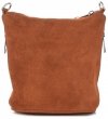 Bőr táska levéltáska Genuine Leather vörös 85A