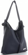 Bőr táska shopper bag Vittoria Gotti tengerkék V5701