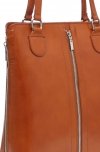 Bőr táska klasszikus Genuine Leather vörös J6088