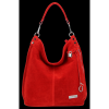 Bőr táska shopper bag Vittoria Gotti piros VG42