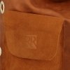 Bőr táska shopper bag Roberto Ricci vörös 19145