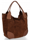 Bőr táska univerzális Genuine Leather barna 811746