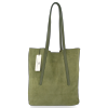 Bőr táska shopper bag Vittoria Gotti zöld V6590C