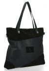 Bőr táska shopper bag Roberto Ricci fekete 18128