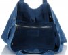 Bőr táska shopper bag Vera Pelle tengerkék A19