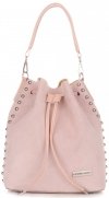 Bőr táska shopper bag Vittoria Gotti púderrózsaszín V3020