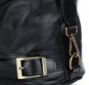 Bőr táska hátitáska Genuine Leather fekete 6010