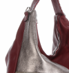 Bőr táska shopper bag Genuine Leather piros 5521